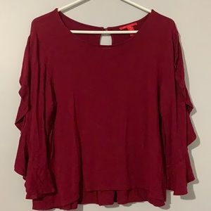 Ruffle Sleeve Shirt